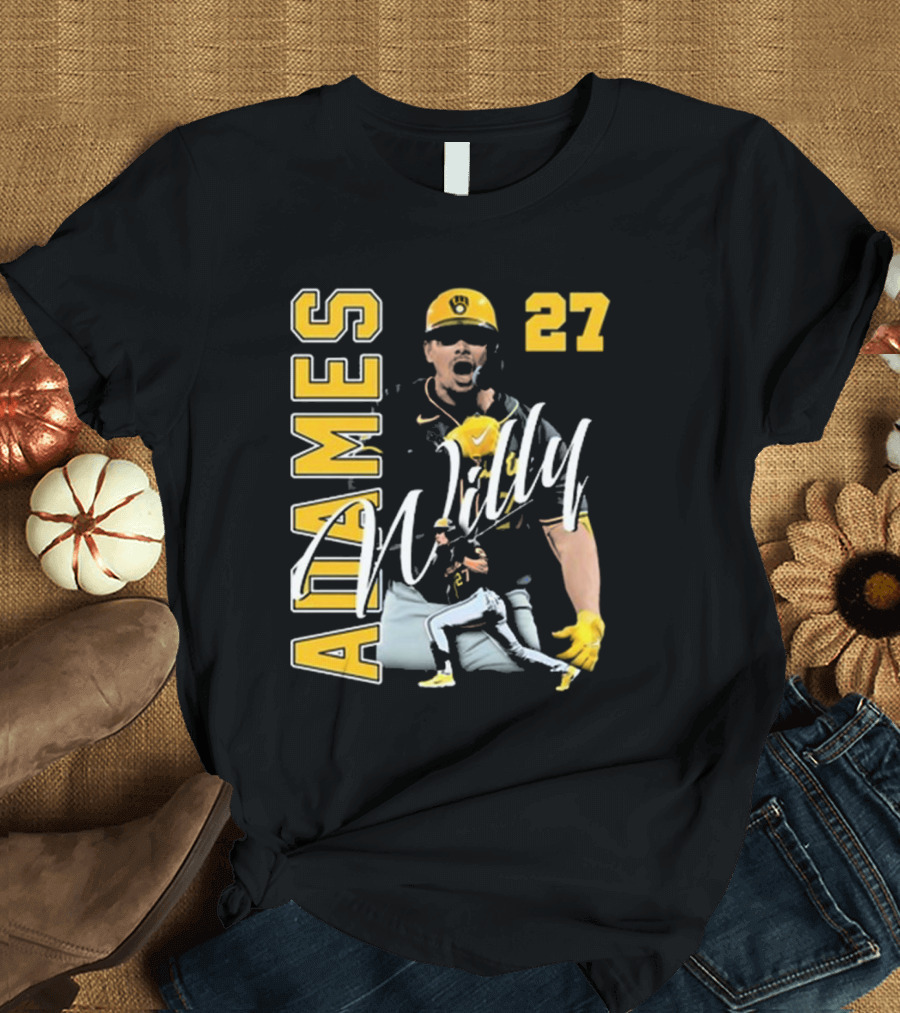 Willy Adames 27 MKE Baseball Player Iconic T-Shirt