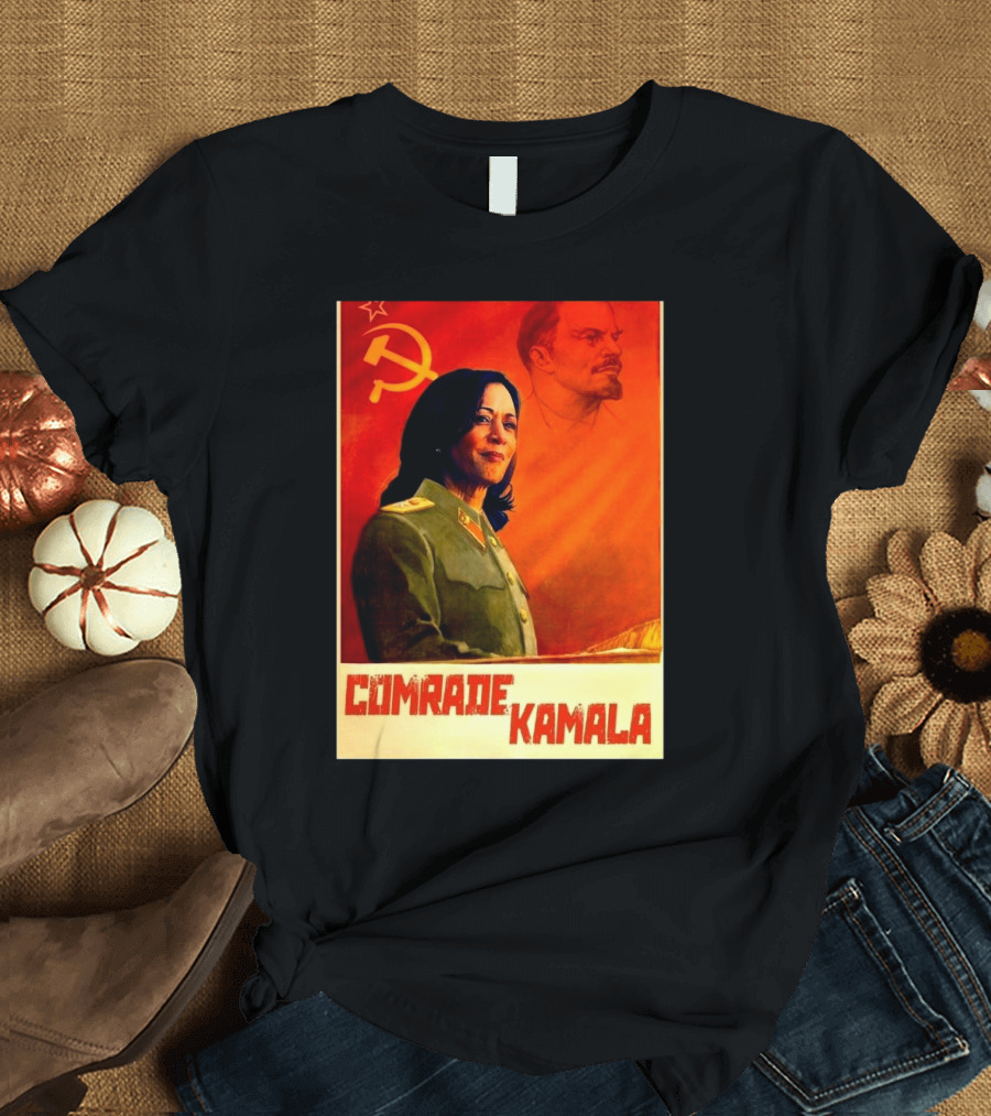 Comrade Kamala Harris Soviet-Style Propaganda T-Shirt