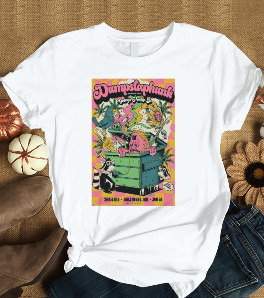 Dumpstaphunk With George Porter Jr Live in Baltimore MD January 31 2025 Featuring Whimsical Animal T-Shirt