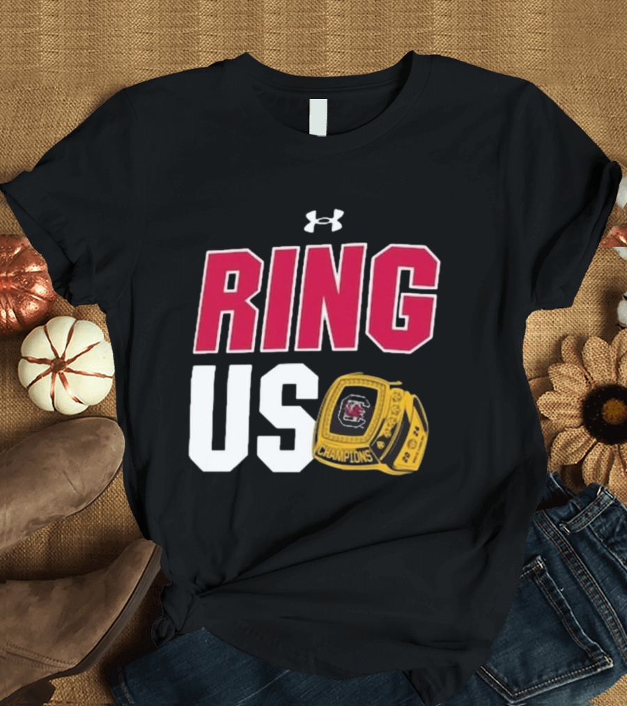 Under Armour Carolina Gamecocks NCAA Women's Basketball Champions Ring Us T-Shirt