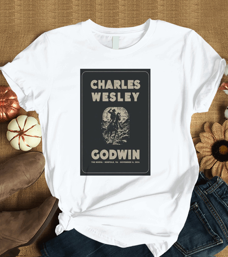 Charles Wesley Godwin Live at The NorVa Norfolk VA November 14 2024 Tour T-Shirt