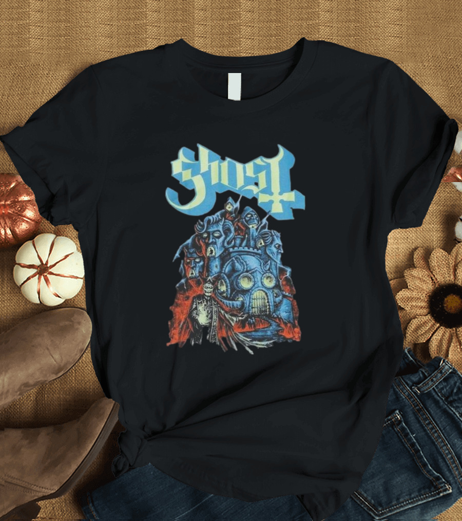 Ghost Band Robot Castle Glow In The Dark T-Shirt
