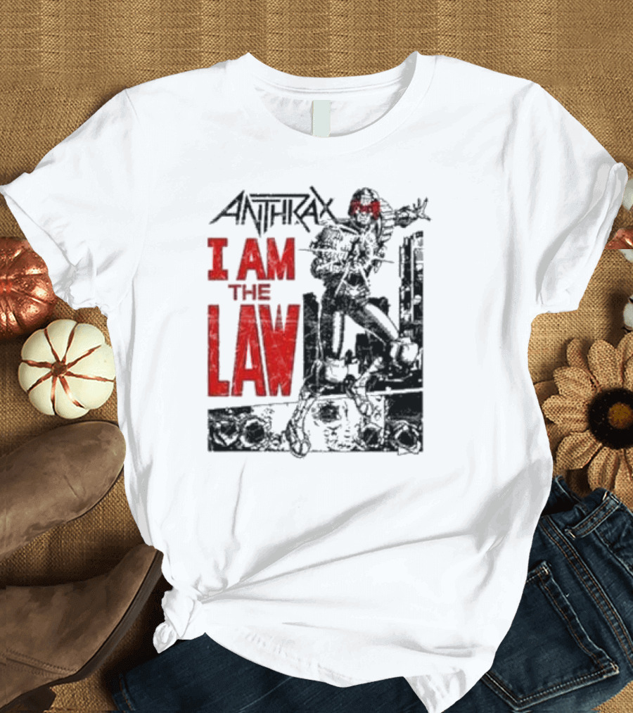 Anthrax I Am The Law Comic Judge Dredd T-Shirt