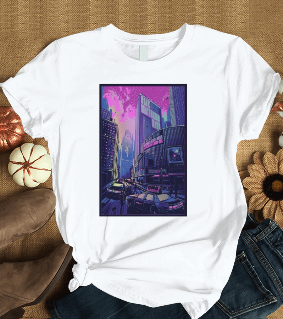 Dave Matthews Band MSG New York City Concert November 22 2024 Urban Skyline Taxi T-Shirt