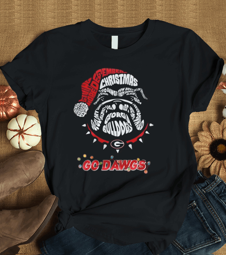 Georgia Bulldogs December Christmas Go Dawgs Georgia Bulldogs Bowls T-Shirt