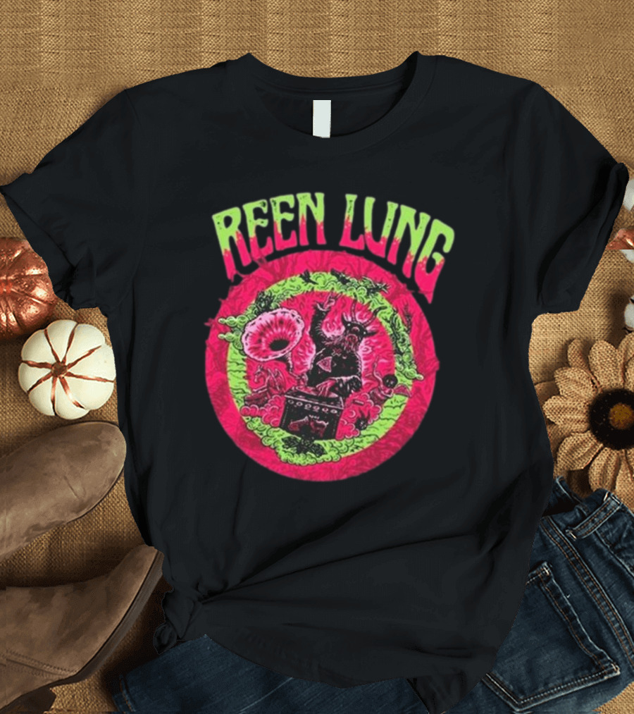 REEN LUNG DJ Goatwizard Trippy Psychedelic T-Shirt
