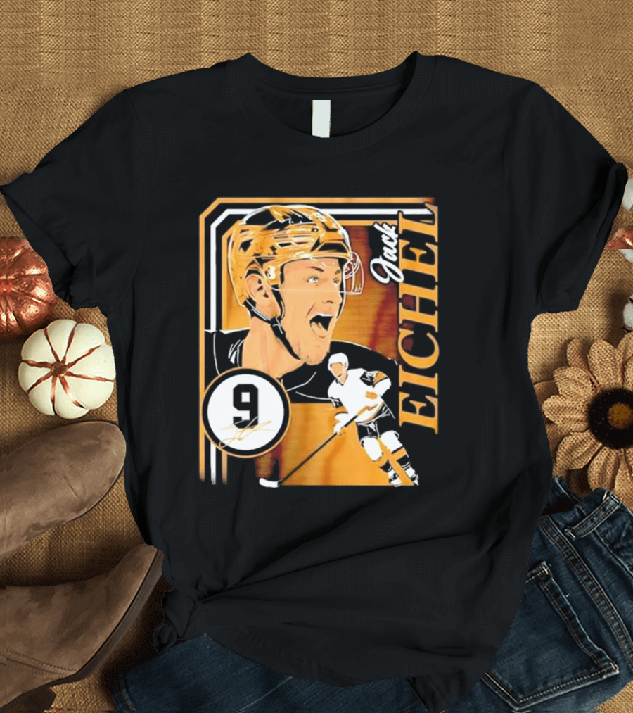 Jack Eichel Las Vegas Hockey Collage Frame T-Shirt