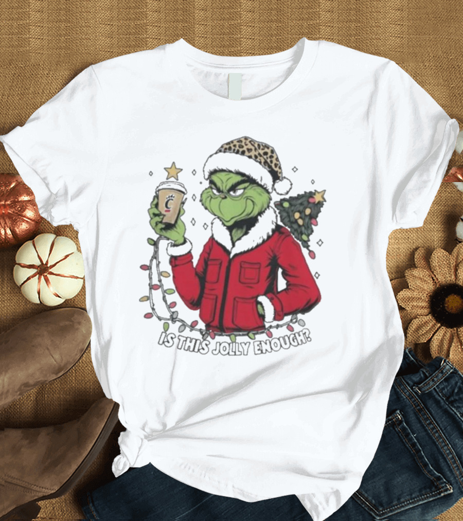 Cincinnati Bearcats Grinch Christmas Is This Jolly Enough T-Shirt