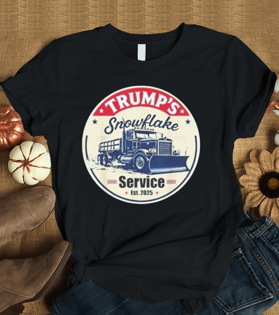 Trump’s Snowflake Removal Service Truck Graphic Est. 2025 T-Shirt
