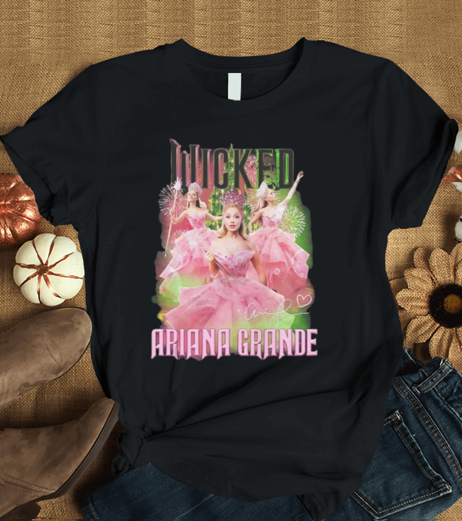 Wicked Ariana Grande Signature Pink Dress Trio T-Shirt