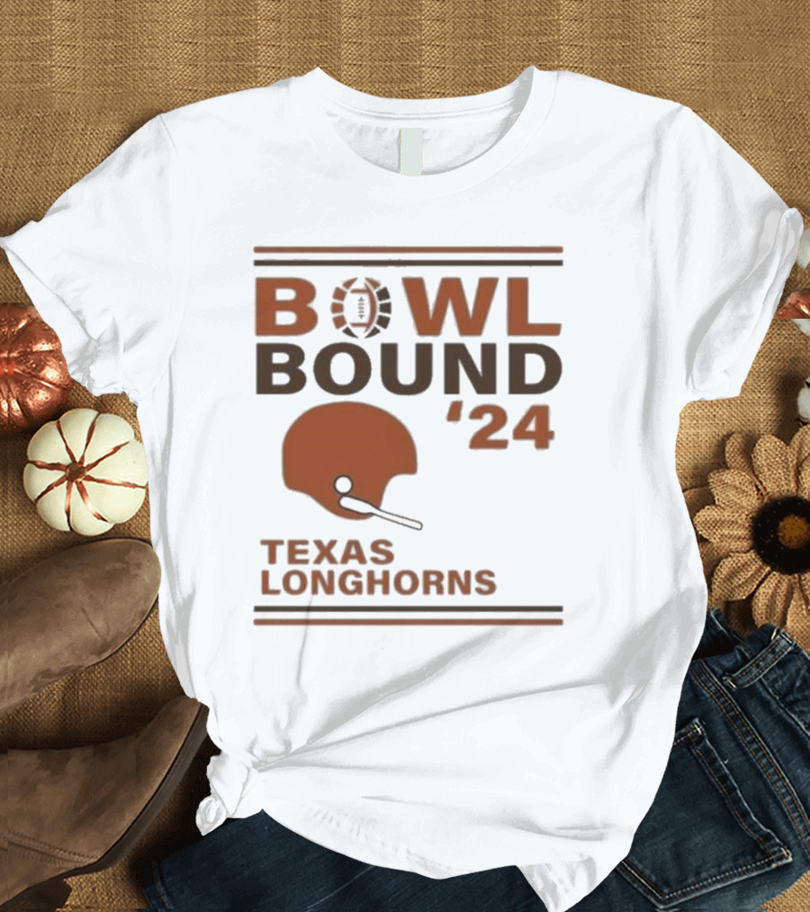 Texas Longhorns Bowl Bound '24 Football Helmet T-Shirt