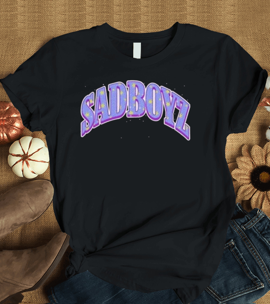 Sad Boyz Purple Rhinestone Star T-Shirt