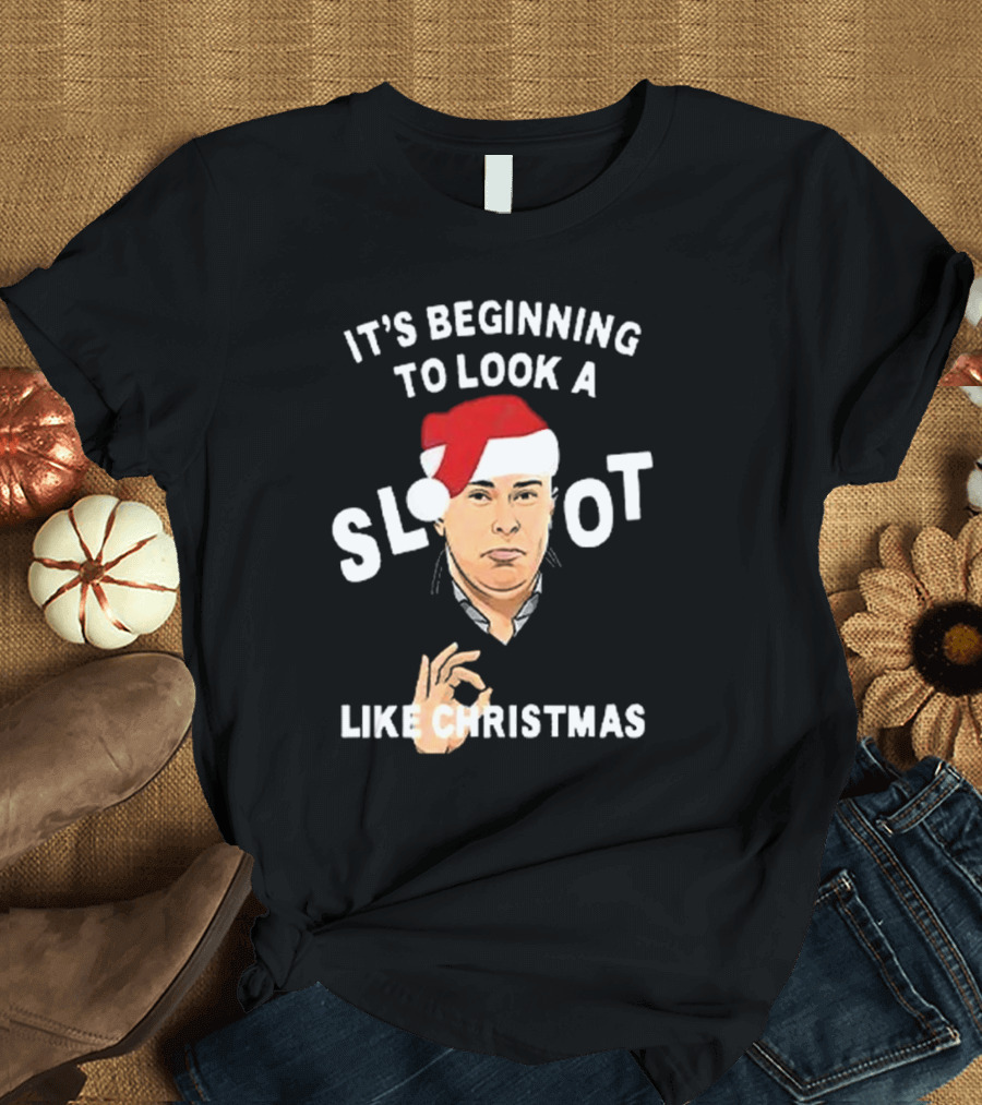 It's Beginning To Look A Slot Like Christmas Arne Slot Liverpool T-Shirt