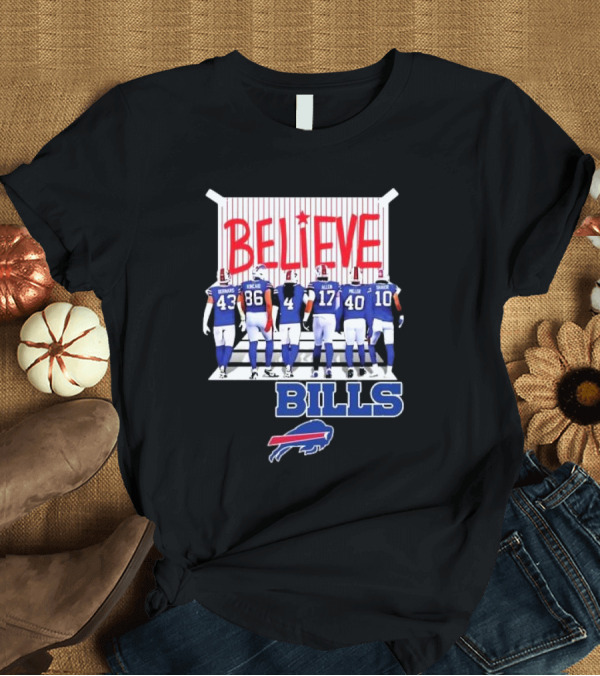 T-Shirt: Buffalo Bills Players Believe 2024 Go Bills Believe Bills Buffalo Bills T-Shirt Buffalo Bills Players Believe 2024 Go Bills Believe Bills Buffalo Bills T-Shirt