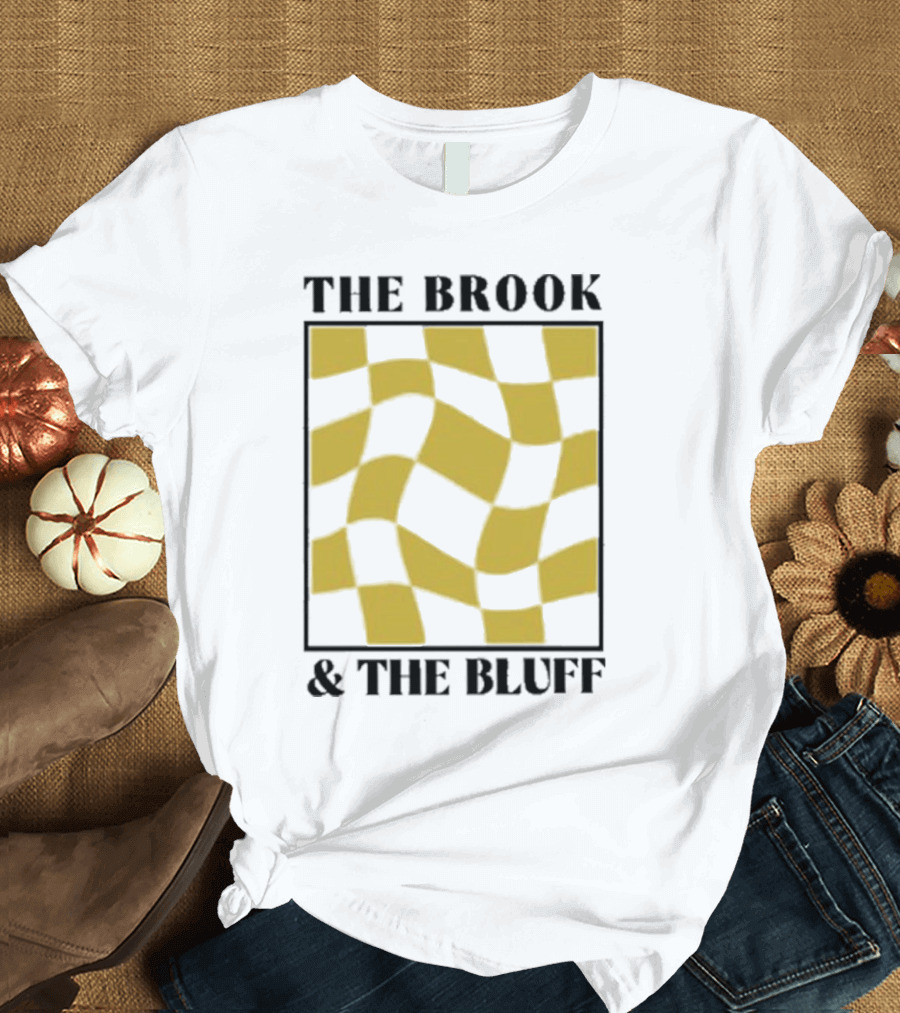 The Brook and The Bluff Wavy Yellow Checkered T-Shirt