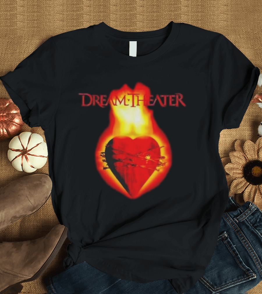 Dream Theater Burning Heart Visual Revolver Winter T-Shirt