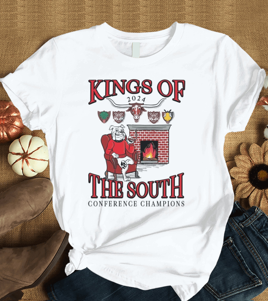 Kings Of The South 2024 Conference Champions Georgia Bulldogs T-Shirt