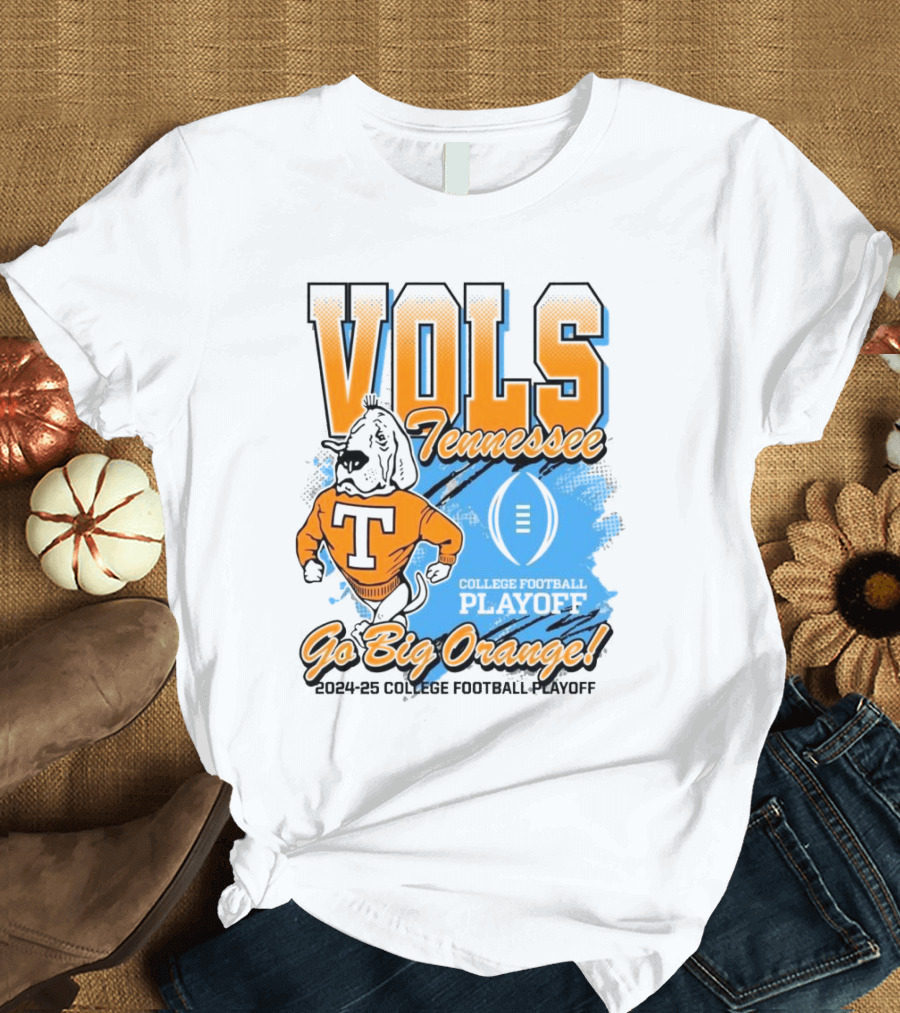 Tennessee Vols 2024-25 College Football Playoff Smokey Go Big Orange T-Shirt