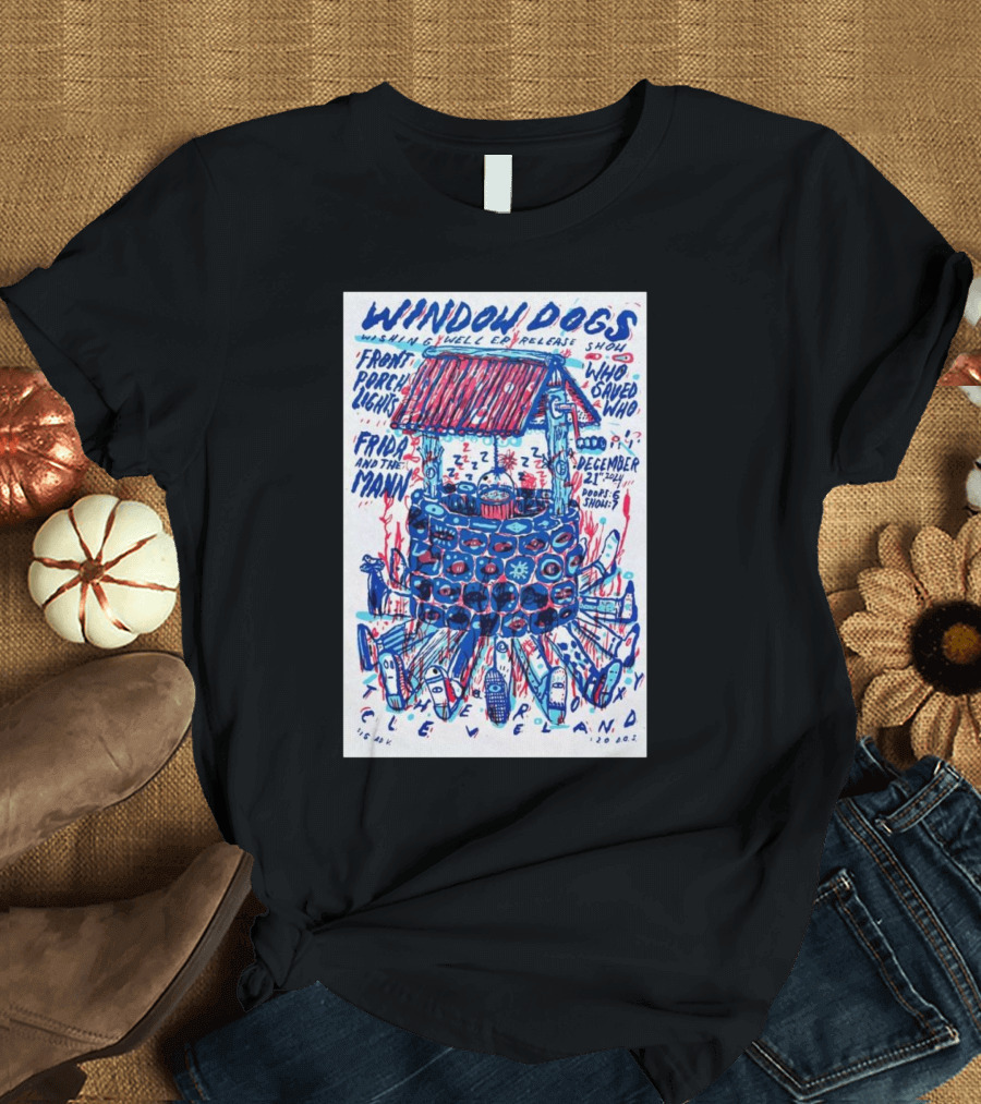 Window Dogs Cleveland December 21 Release Show Front Porch Lights Frida and the Manс T-Shirt