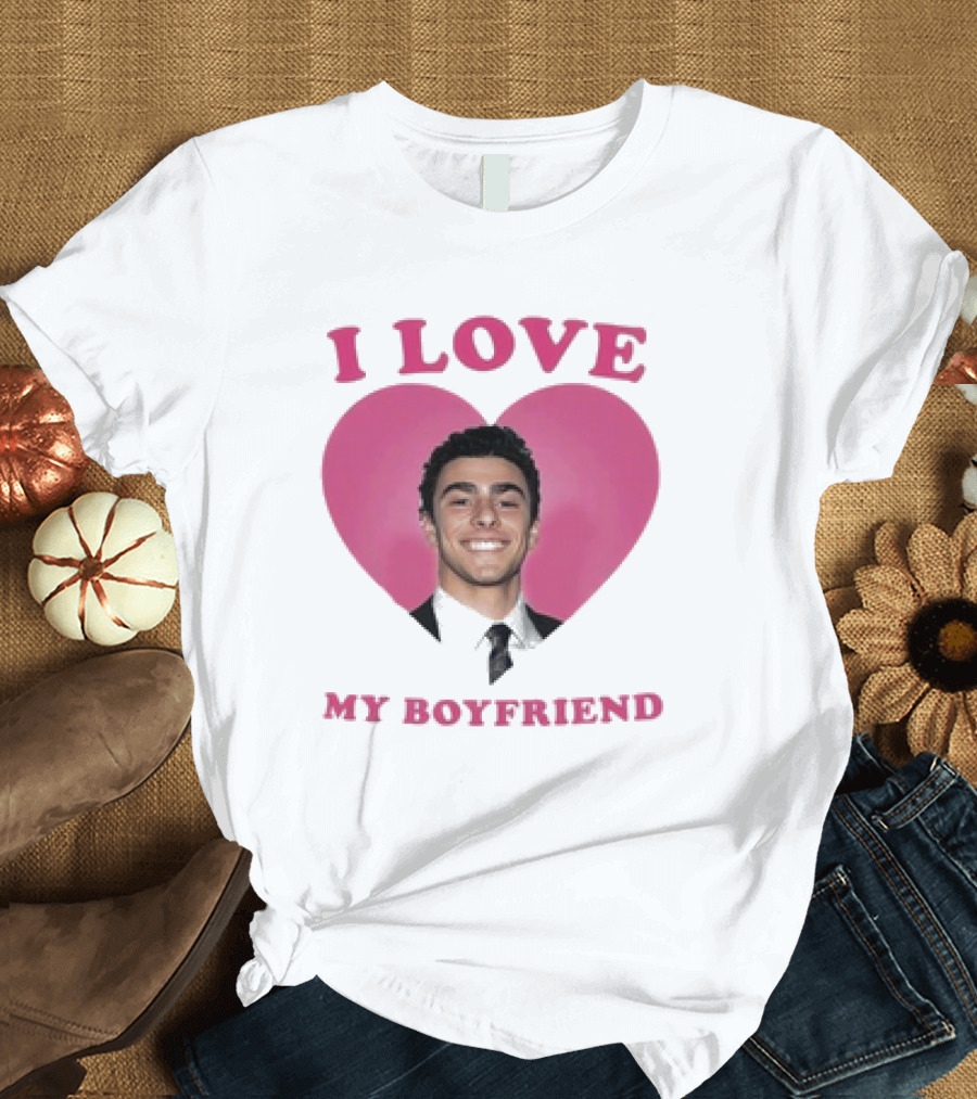 I Love My Boyfriend Luigi Mangione Heart T-Shirt