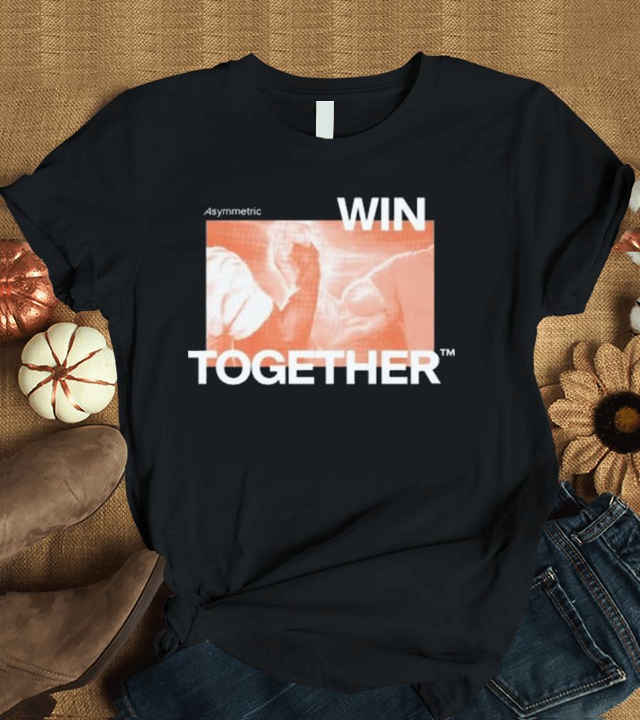 Asymmetric Win Together Iconic Handshake Unity T-Shirt