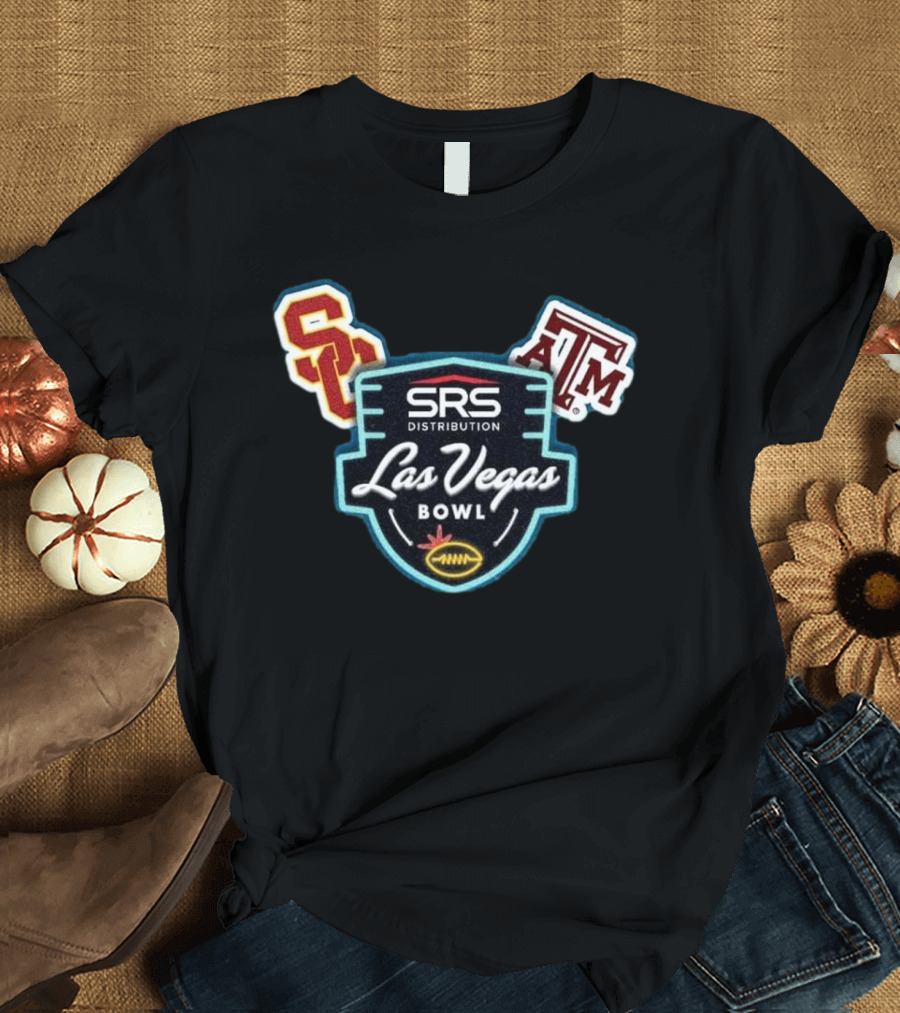SRS Distribution Las Vegas Bowl Texas A&M Vs USC Dec 27 2024 Football Matchup T-Shirt