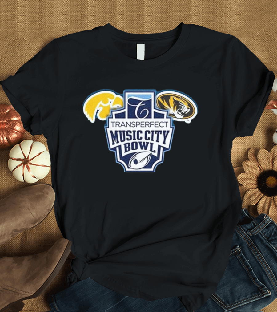 Transperfect Music City Bowl Iowa Hawkeyes Vs Missouri Tigers Nashville TN Dec 30 T-Shirt