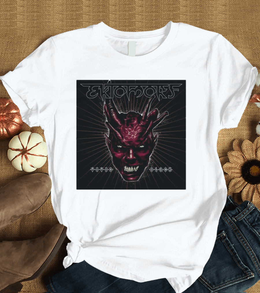 Ektomorf Vivid Black Devil Face T-Shirt