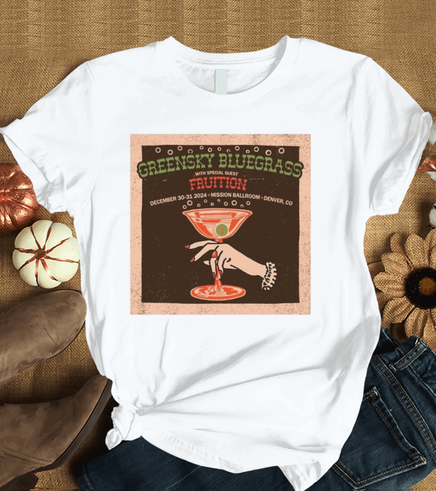 Greensky Bluegrass With Special Guest Fruition December 30-31 2024 Mission Ballroom Denver CO T-Shirt
