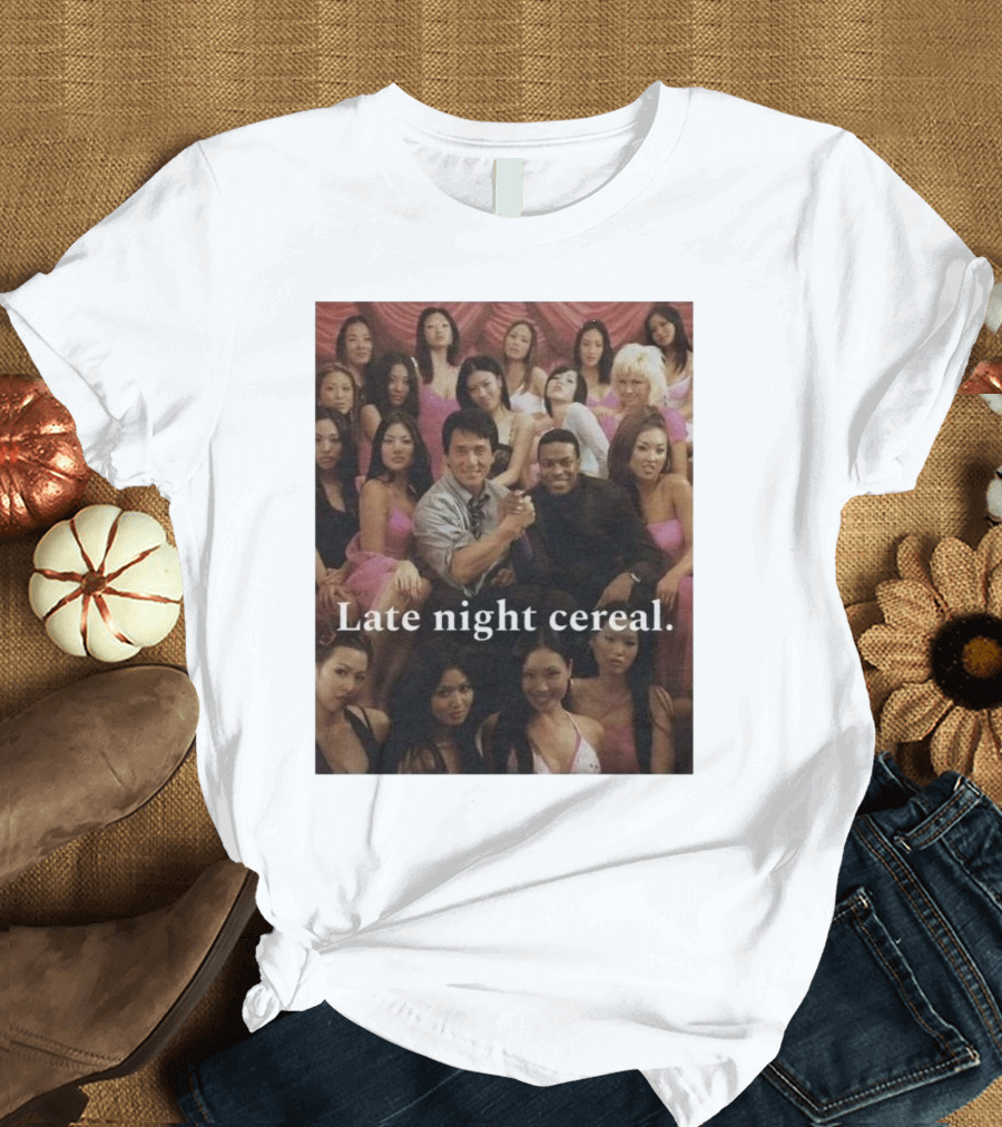 Late Night Cereal Rush Hour Movie Scene T-Shirt