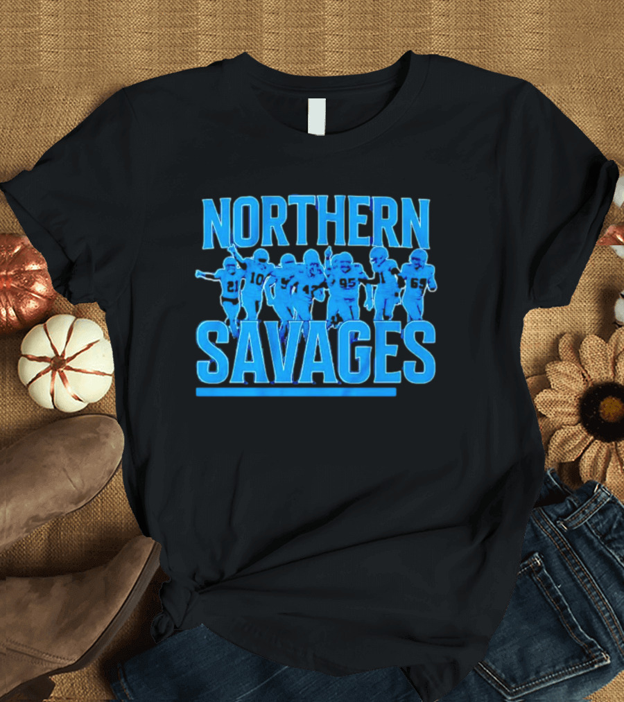 Northern Savages Detroit Lions Football Team Spirit T-Shirt