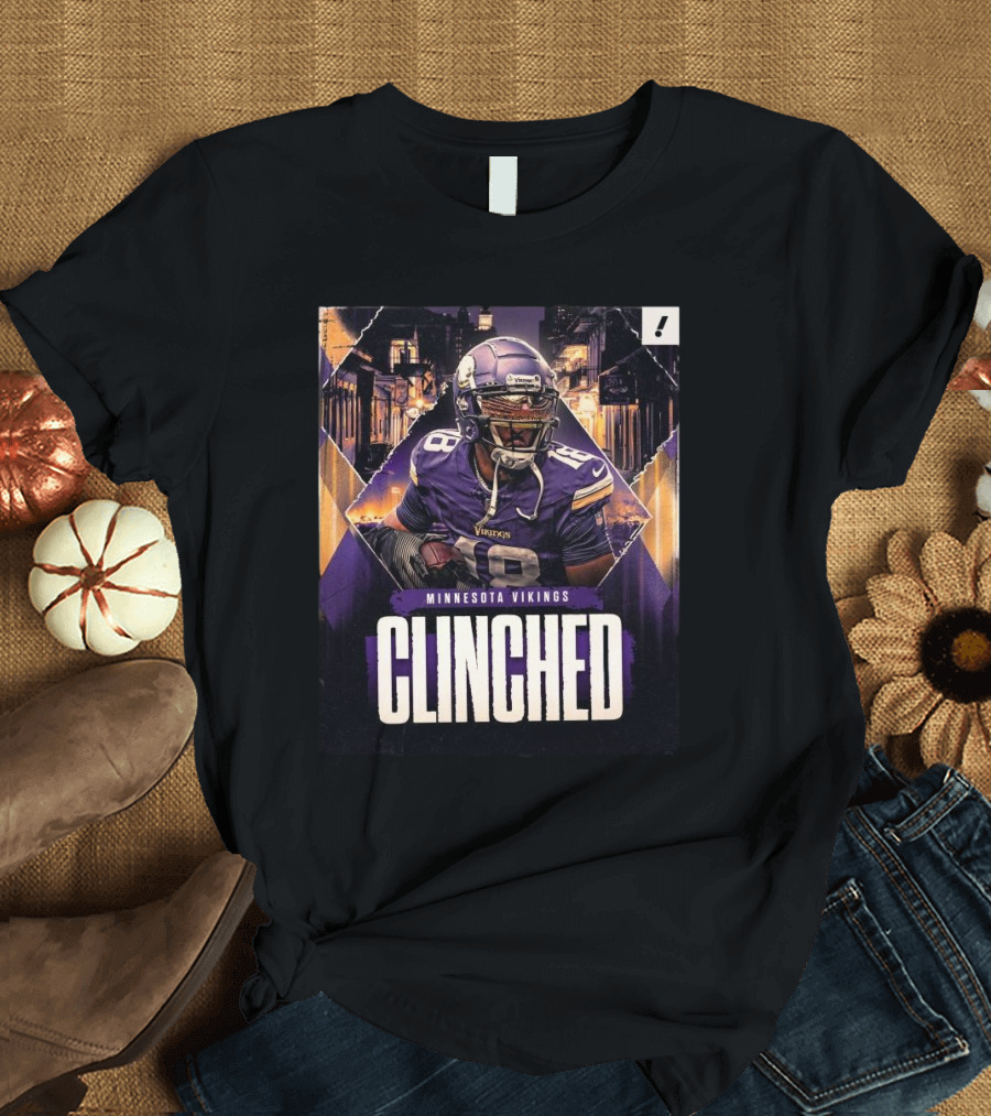 Minnesota Vikings Clinched 2024 NFL Playoffs Victory T-Shirt