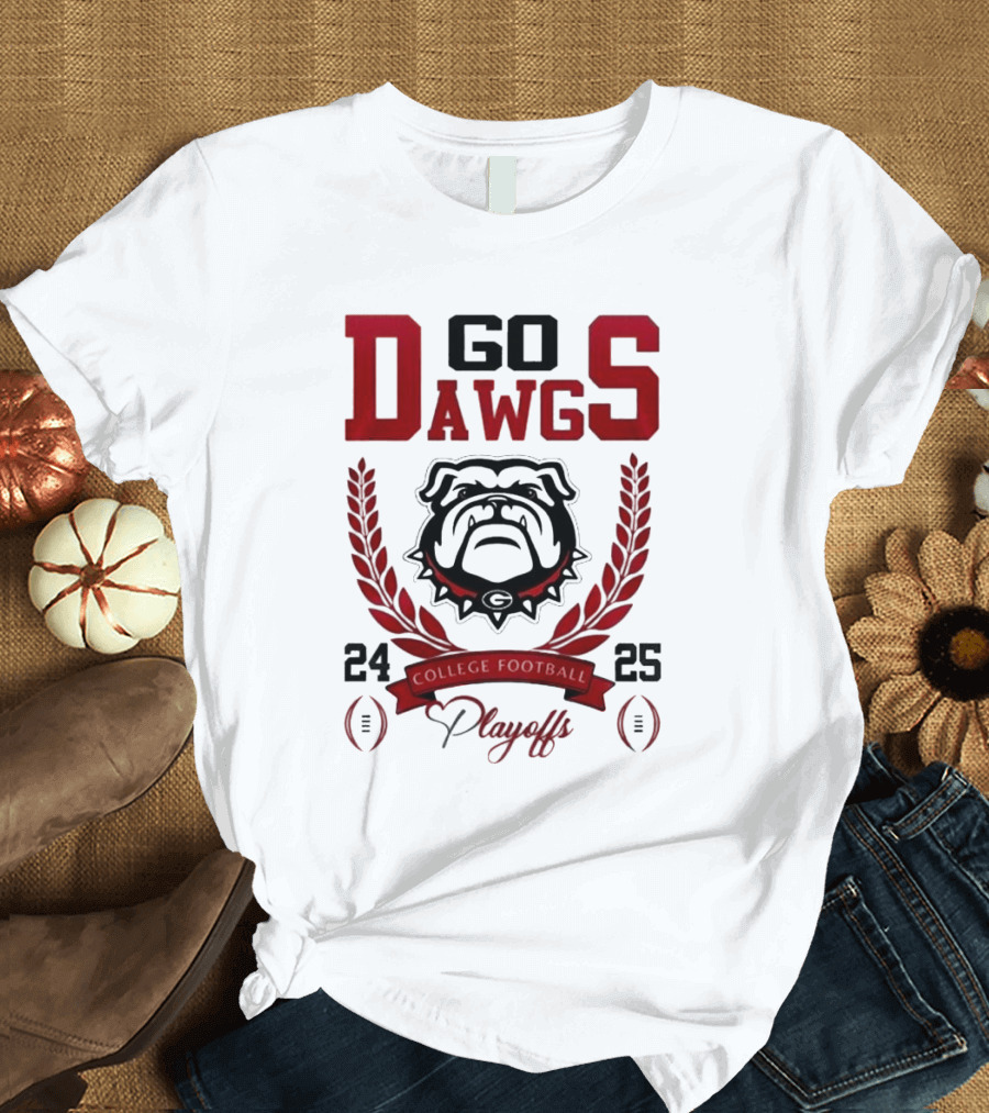 Go Dawgs Georgia Bulldogs College Football Playoffs 24-25 T-Shirt
