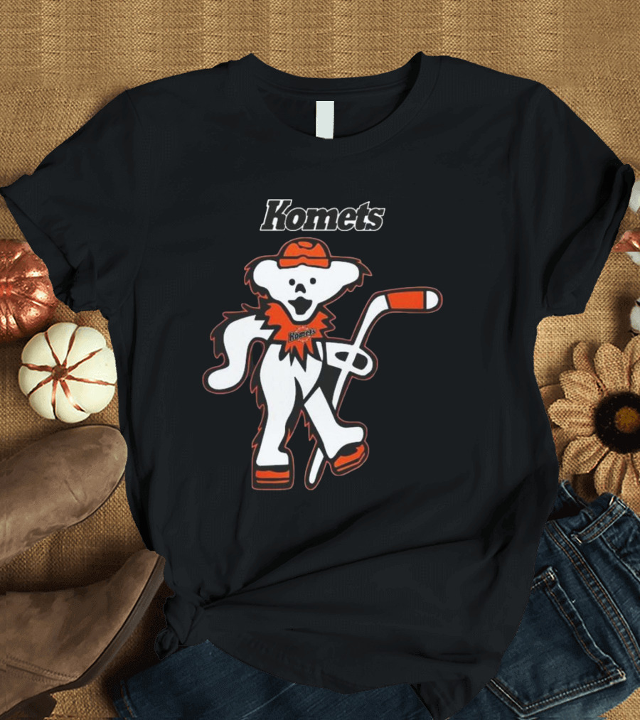 Komets Grateful Dead Hockey Bear Fan Night T-Shirt