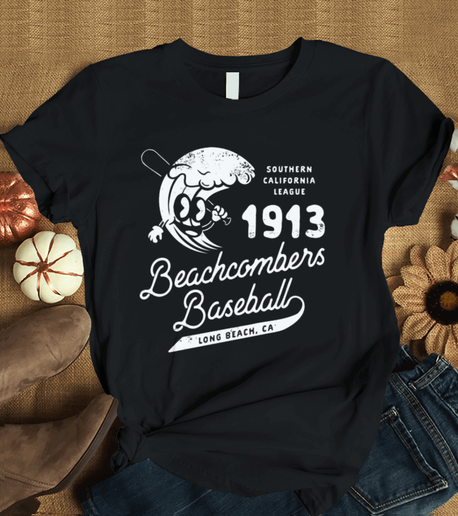 Southern California League 1913 Beachcombers Baseball Long Beach CA T-Shirt