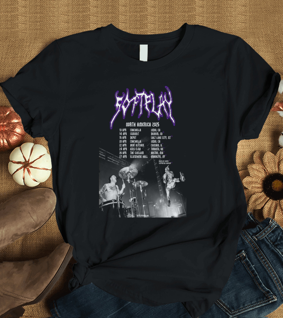 Soft Play North America 2025 Coachella Summit Depot Axis Club SideBar Elsewhere Hall Tour T-Shirt