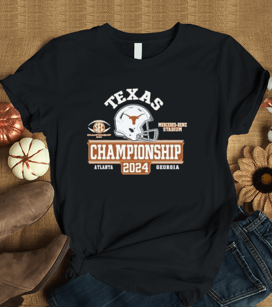 Texas Longhorns 2024 SEC Championship Atlanta Georgia Mercedes-Benz Stadium T-Shirt
