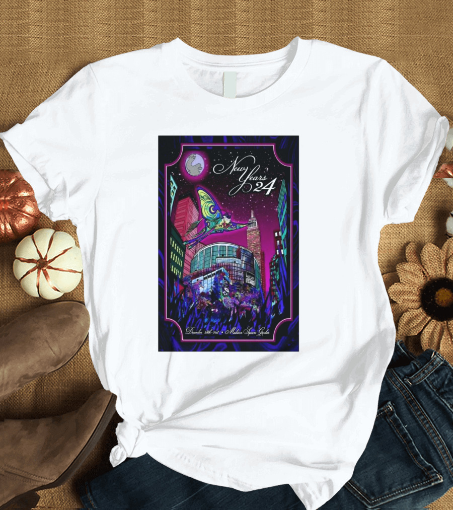 Phish New Year's 2024 Dec 28-31 Madison Square Garden New York NY Tour T-Shirt