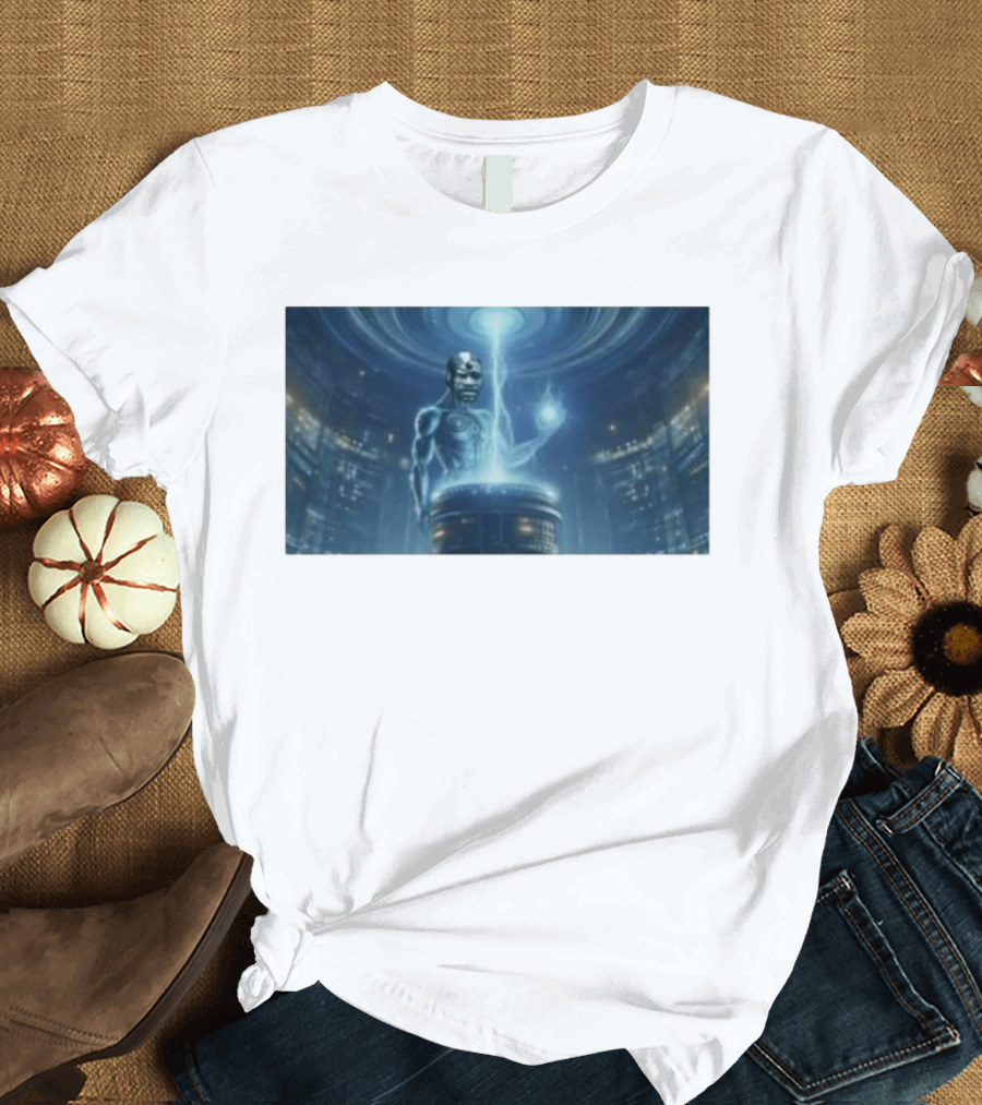 0Xerrl George Droyd Reactor Cybernetic Energy Power Core T-Shirt