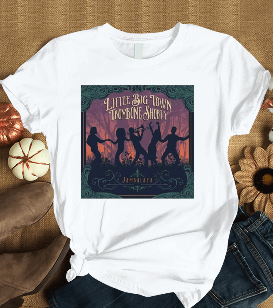 Little Big Town Trombone Shorty Jambalaya Silhouettes 2025 T-Shirt