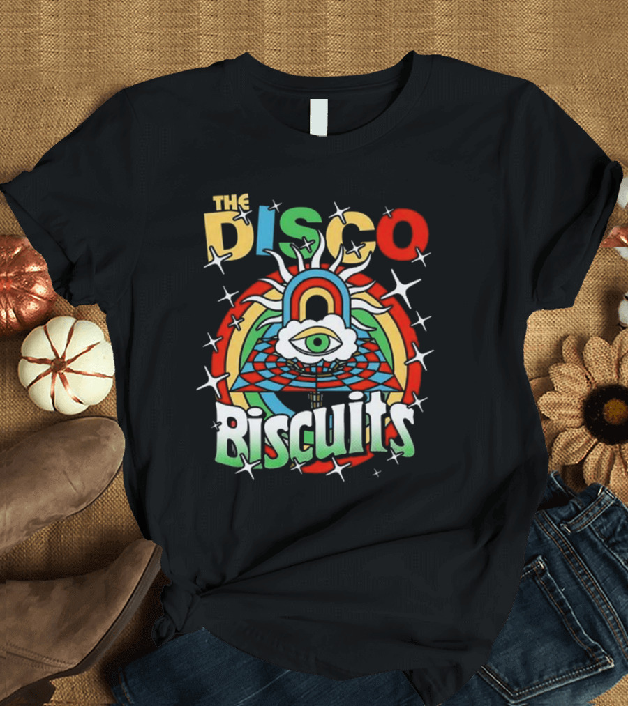 The Disco Biscuits Eye Pyramid Starburst NYE 2025 T-Shirt