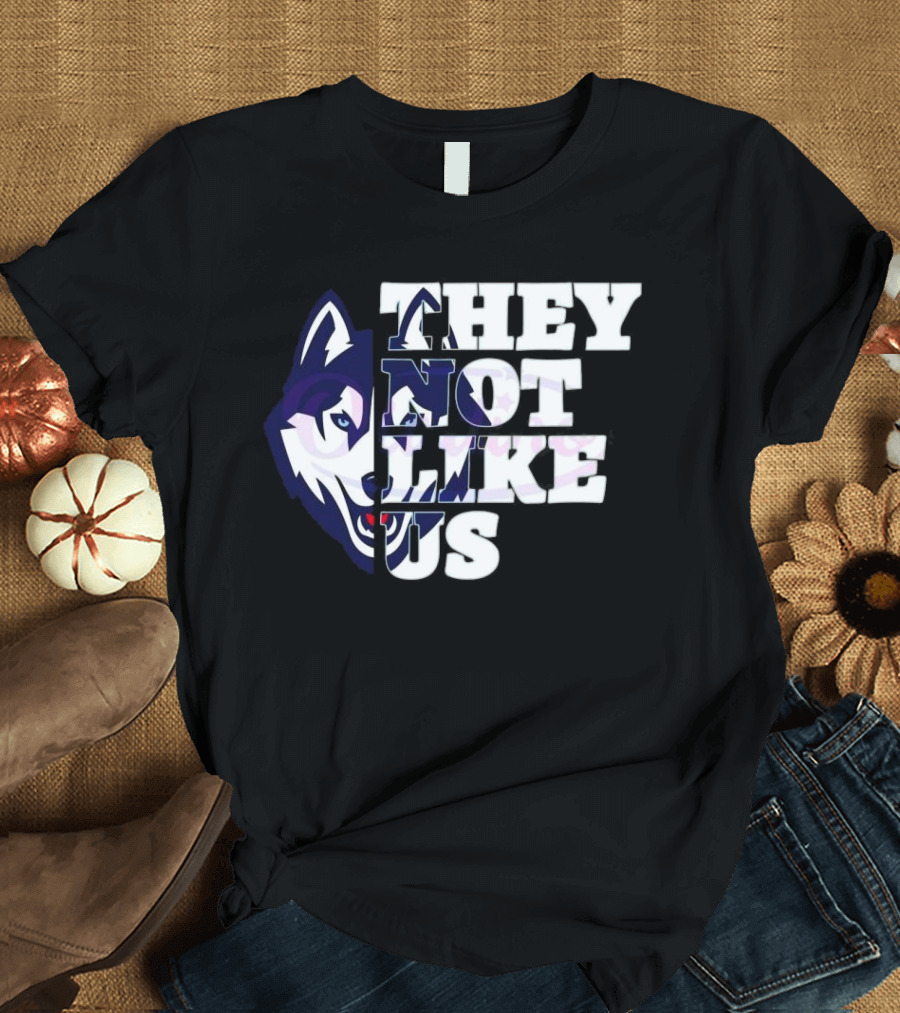 UConn Huskies They Not Like Us College Football 2025 T-Shirt