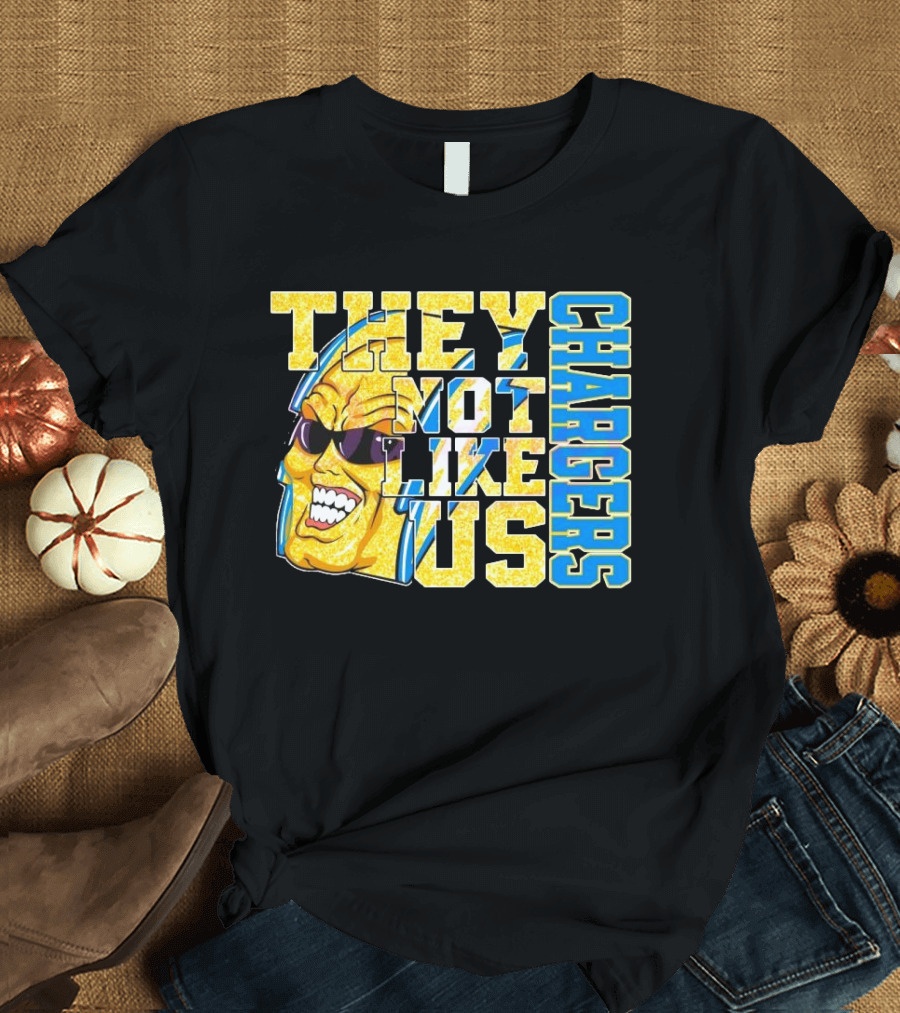 Los Angeles Chargers Glitter They Not Like Us 2025 T-Shirt