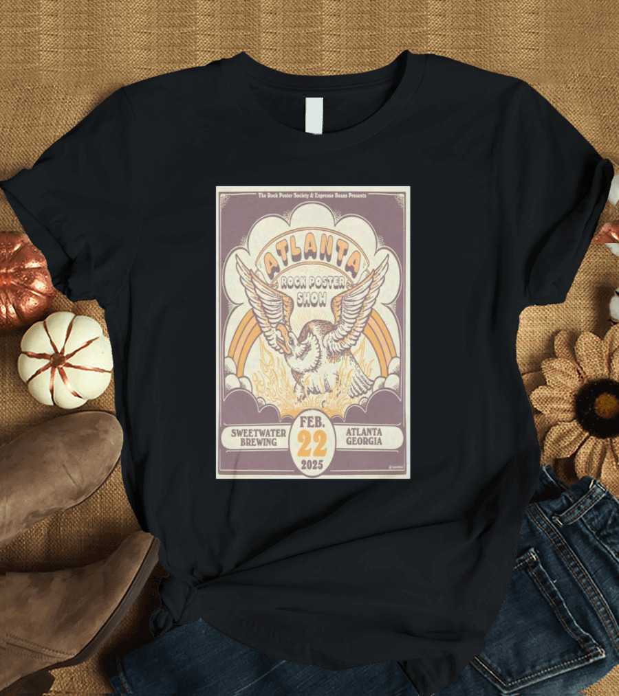 Atlanta Rock Poster Show Feb 22 2025 SweetWater Brewing Atlanta Georgia T-Shirt