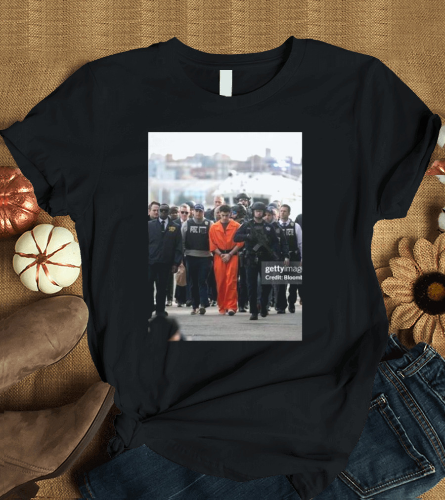 Loloverruled Luigi Mangione Late Contender For Year Prisoner Surrounded By Police T-Shirt
