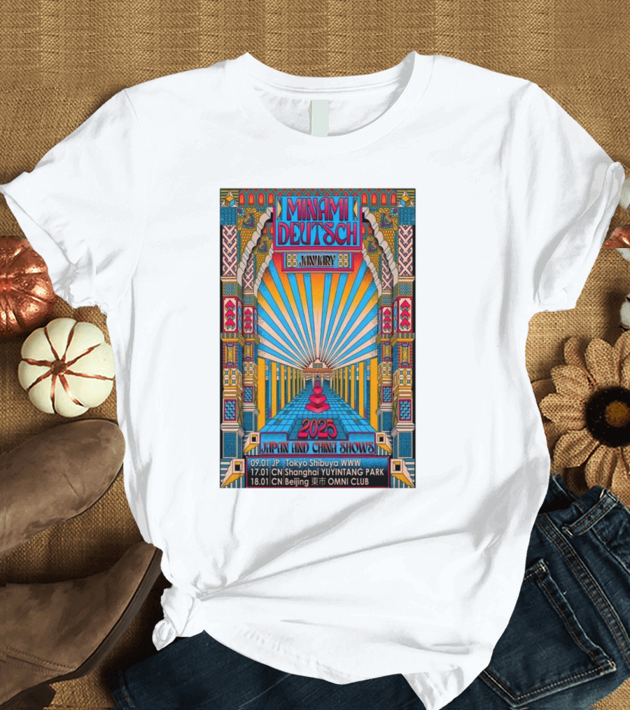 Minami Deutsch 2025 January Japan And China Shows Tokyo Shanghai Beijing T-Shirt