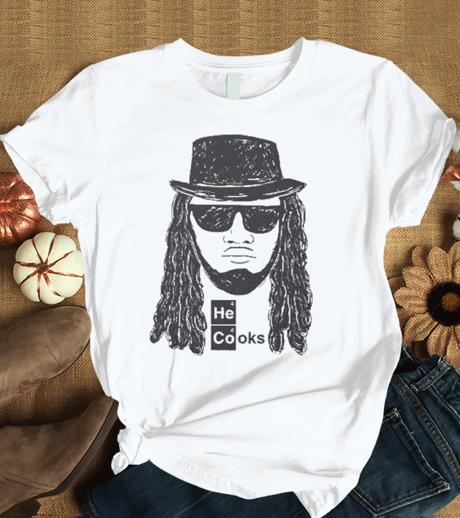 He Cooks Breaking Bad Chemistry Parody with James Face T-Shirt
