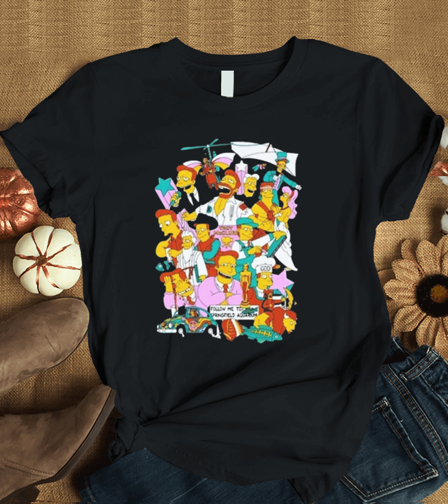 Troy McClure Springfield Aquarium Adventure Icons T-Shirt