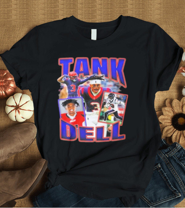 T-Shirt: Tank Dell Football Triple Threat Texans Player Highlights T-Shirt Tank Dell Football Triple Threat Texans Player Highlights T-Shirt