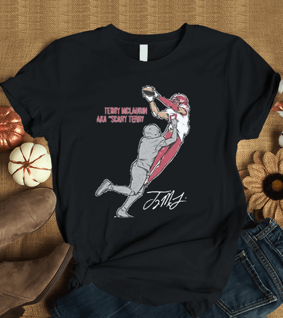 Terry McLaurin AKA Scary Terry Catch Signature T-Shirt